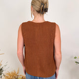 Leave A Mark Textured Sweater Vest