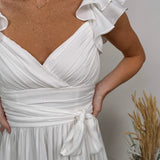 Miss to Mrs. Ruched Mini Dress