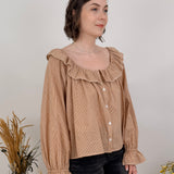 Not For Long Gingham Blouse