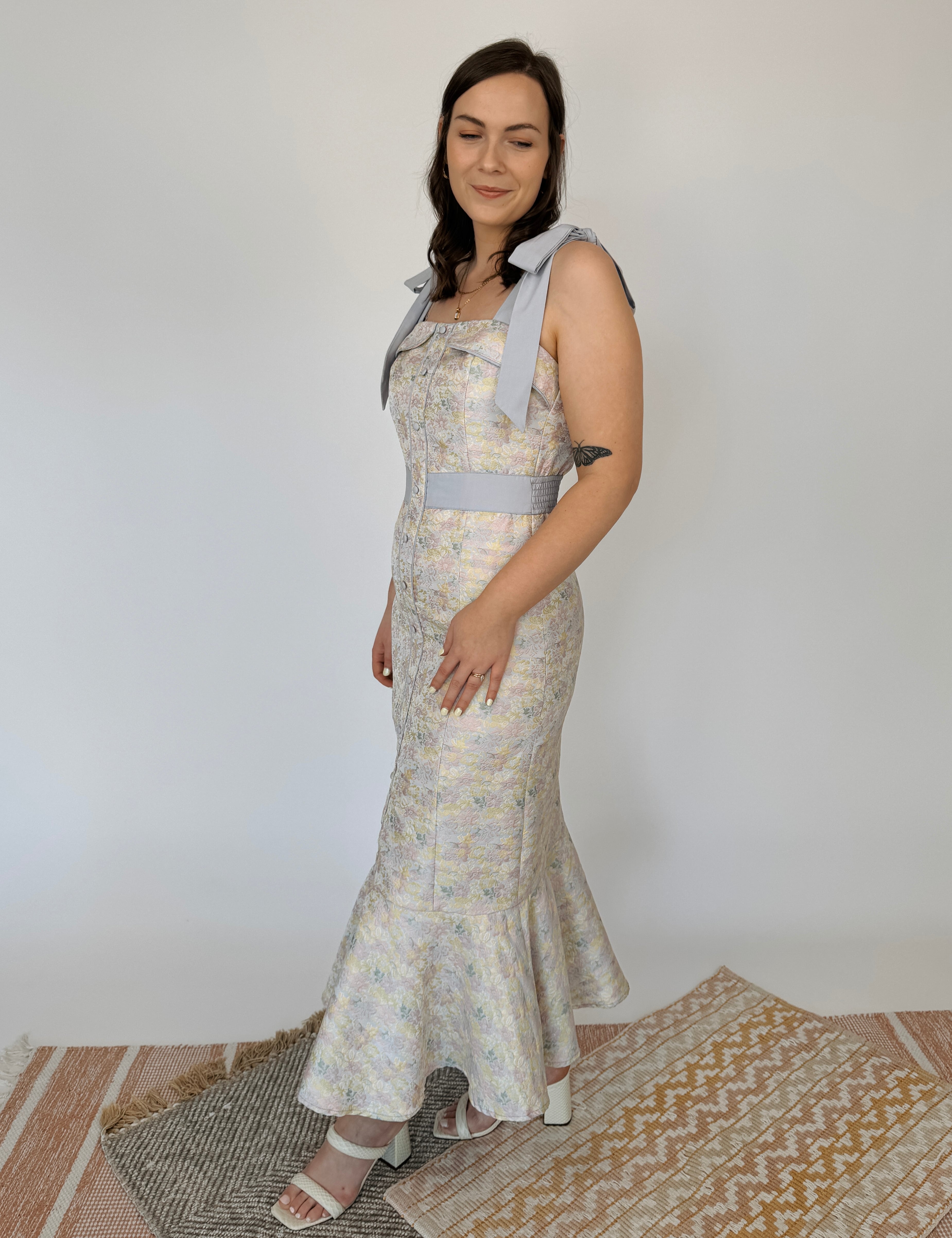 Bristol Bow Tied Midi Dress
