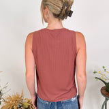 Blank Page Ribbed Knit Tank