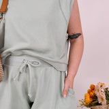 Kenzie Solid Crop Top & Shorts Set