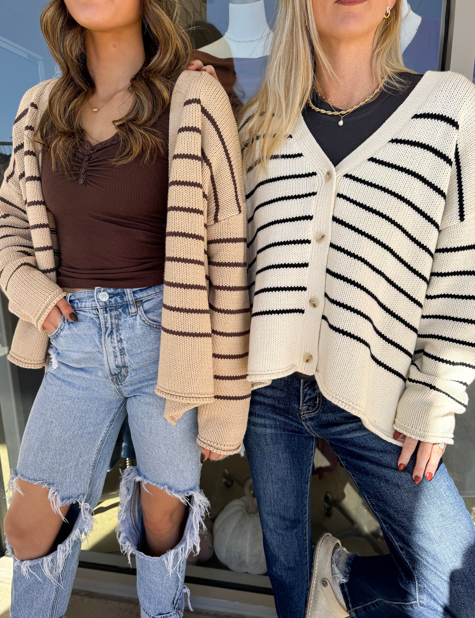 Just the Beginning Striped Cardigan