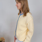 Francine Contrast Striped Cardigan