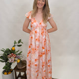 Watercolor Midi Dress