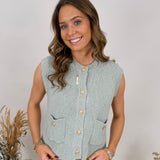Cheryl Knit Rib Vest