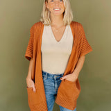 Lainey Dolman Sleeve Ribbed Cardigan