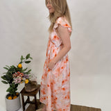 Watercolor Midi Dress