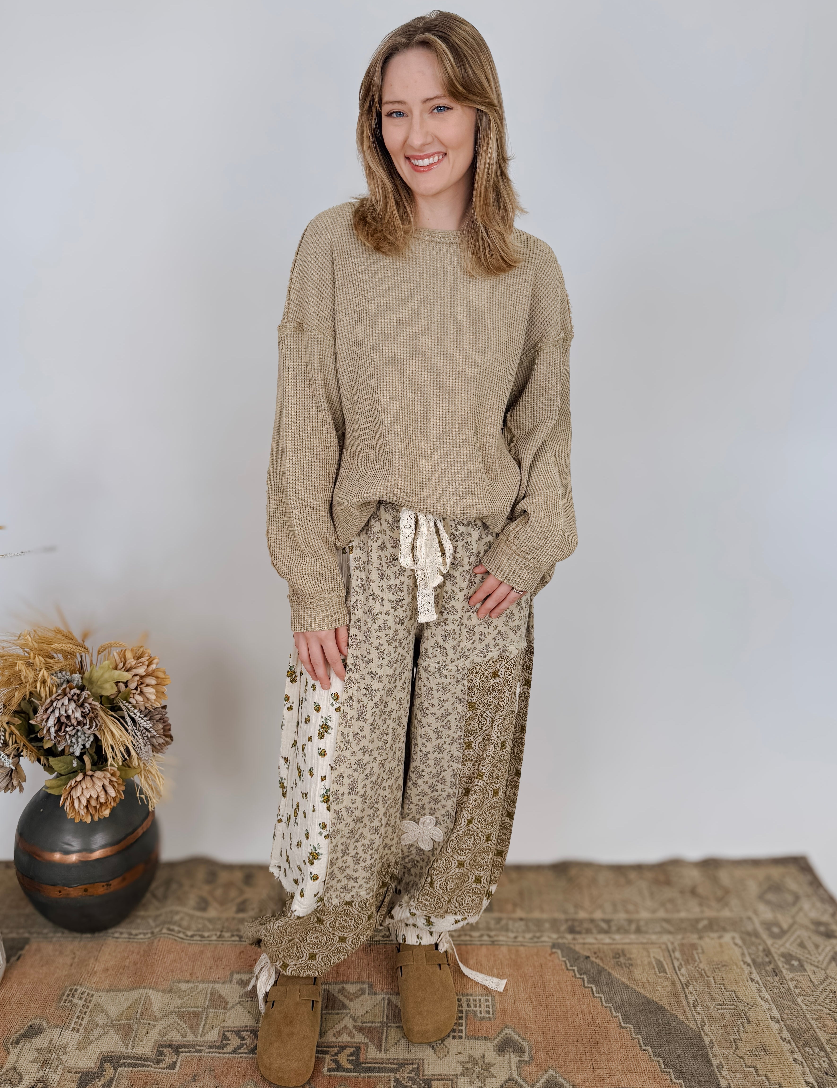 A Charming Town Thermal Pullover