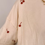 Cherry On Top Embroidered Tee