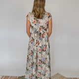 Jeanine Floral Lace Trim Maxi Dress