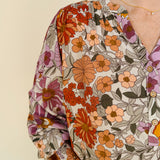 Aurora Floral V Neck Blouse