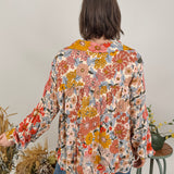 On The Fence Woven Floral Blouse