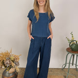 In The Zone Top & Wide Leg Pant Set