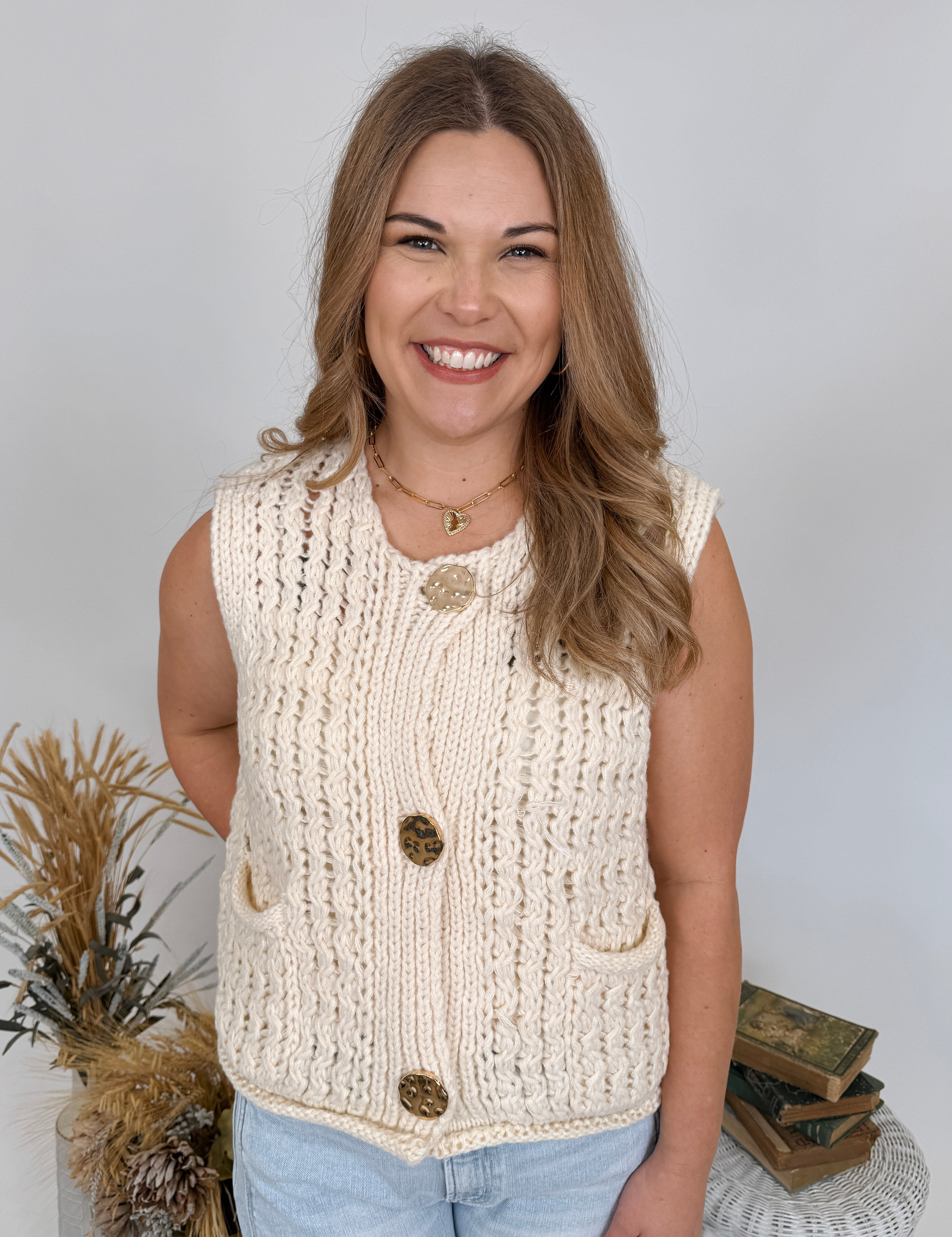 It's Time Chunky Knit Vest