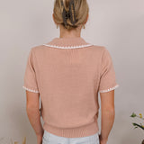 Start Again Blanket Stitch Knit Top