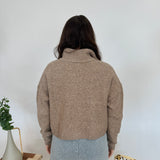 Alexandra High Collar Knit Cardigan