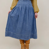 Better Together Denim Midi Skirt
