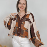 Bold Choice Patchwork Knit Top