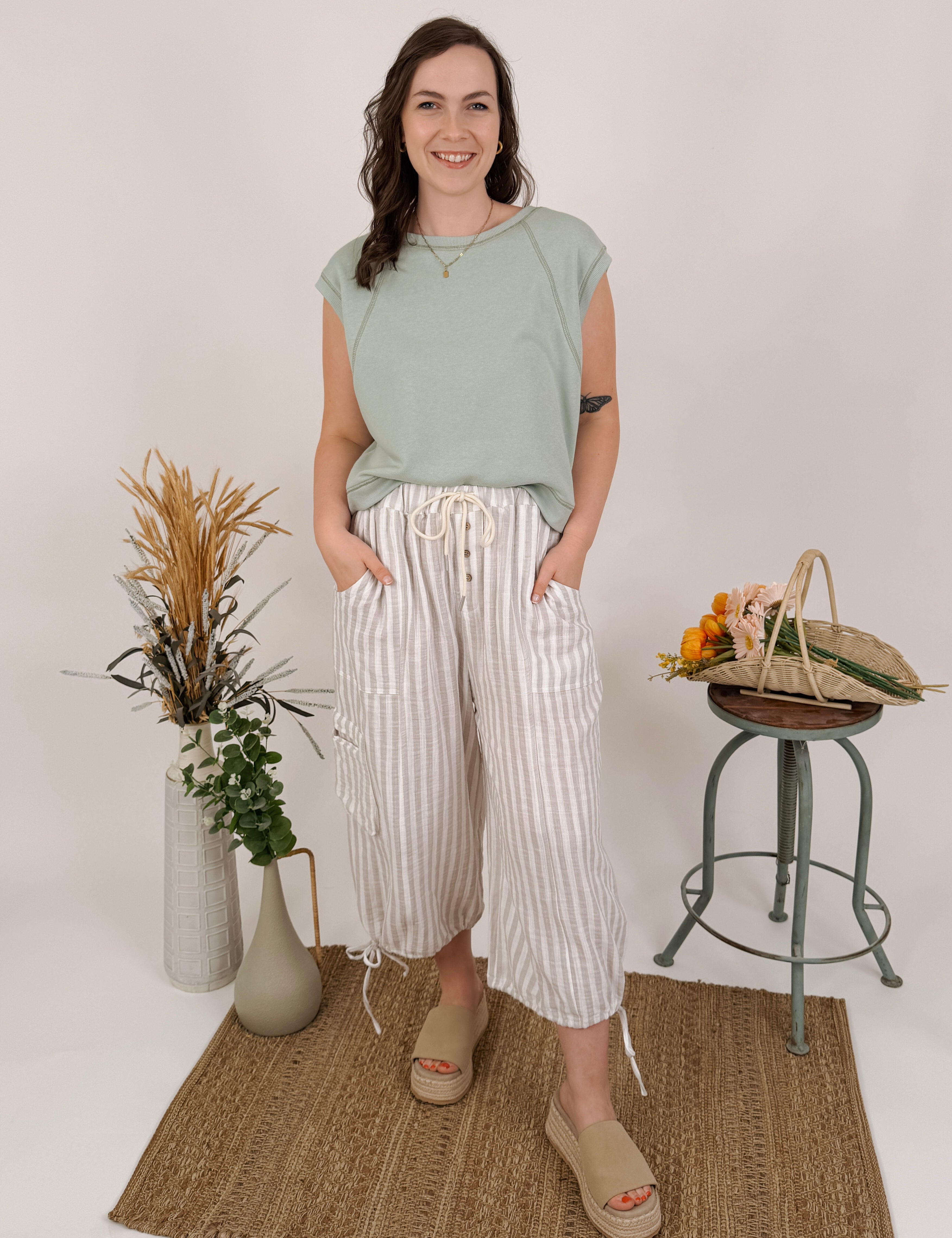 Francie Cargo Pocket Pants