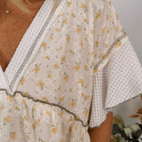 Blooming Garden Woven Knit Top