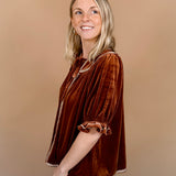 Heather Velvet Blouse