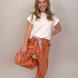 Orange Ya Glad Striped Pants