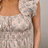 Tracy Ruffle Midi Dress