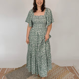 First Love Square Neck Maxi Dress