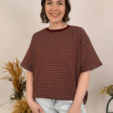 Denise Striped Oversized Tee