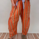 Orange Ya Glad Striped Pants
