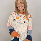 Rain Check Embroidered Sweater