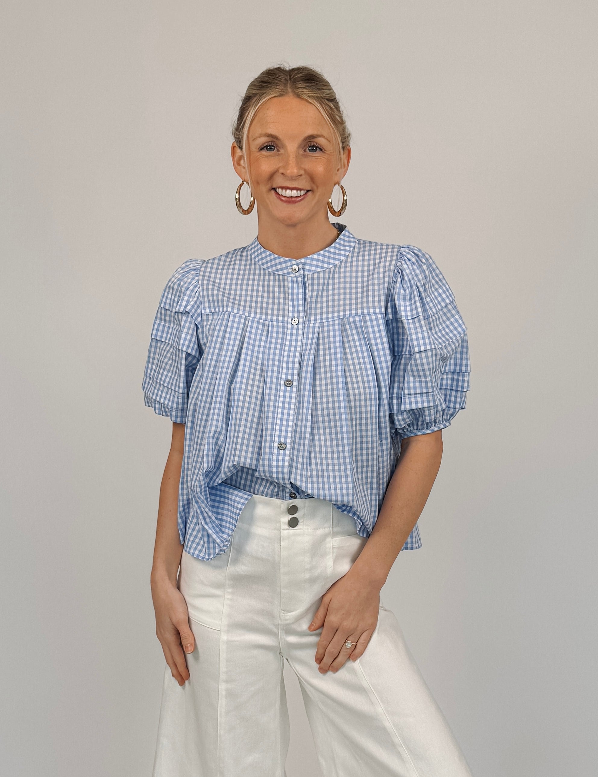 Checkered Charm Blouse