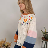 Rain Check Embroidered Sweater
