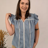 Tiffany Embroidery Blouse