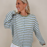 Jesslia Striped Cardigan