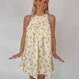 Alara Floral Sweetheart Mini Dress