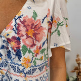 Spring Cowgirl Flutter Sleeve Blouse