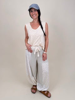 Kori Knit Tank in butter yellow with relaxed V-scoop neckline — Paper Doll
