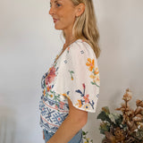 Spring Cowgirl Flutter Sleeve Blouse