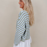 Jesslia Striped Cardigan