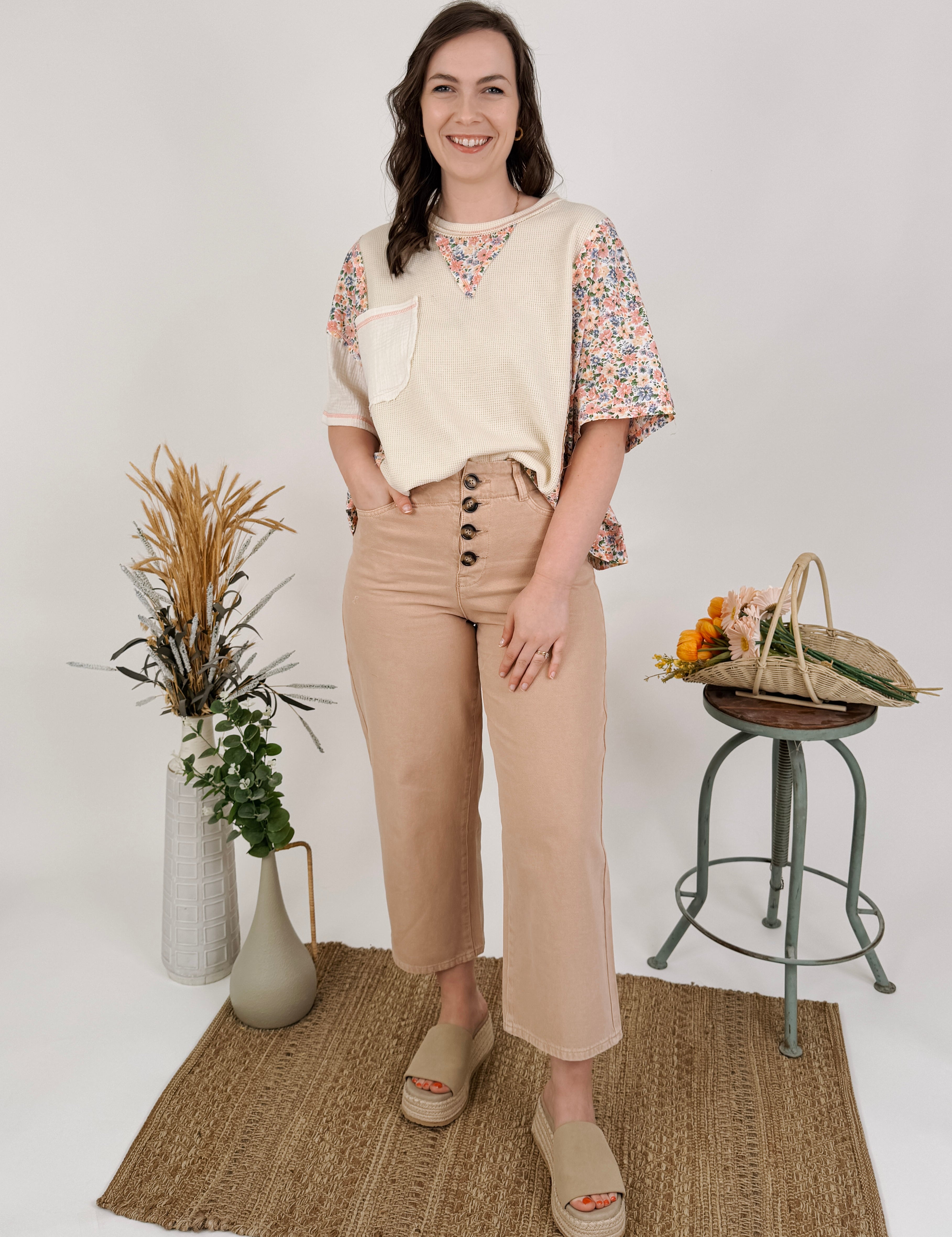 Iris Floral Knit Top