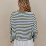 Jesslia Striped Cardigan