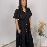 In The Shade Button Up Midi Dress
