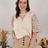 Iris Floral Knit Top