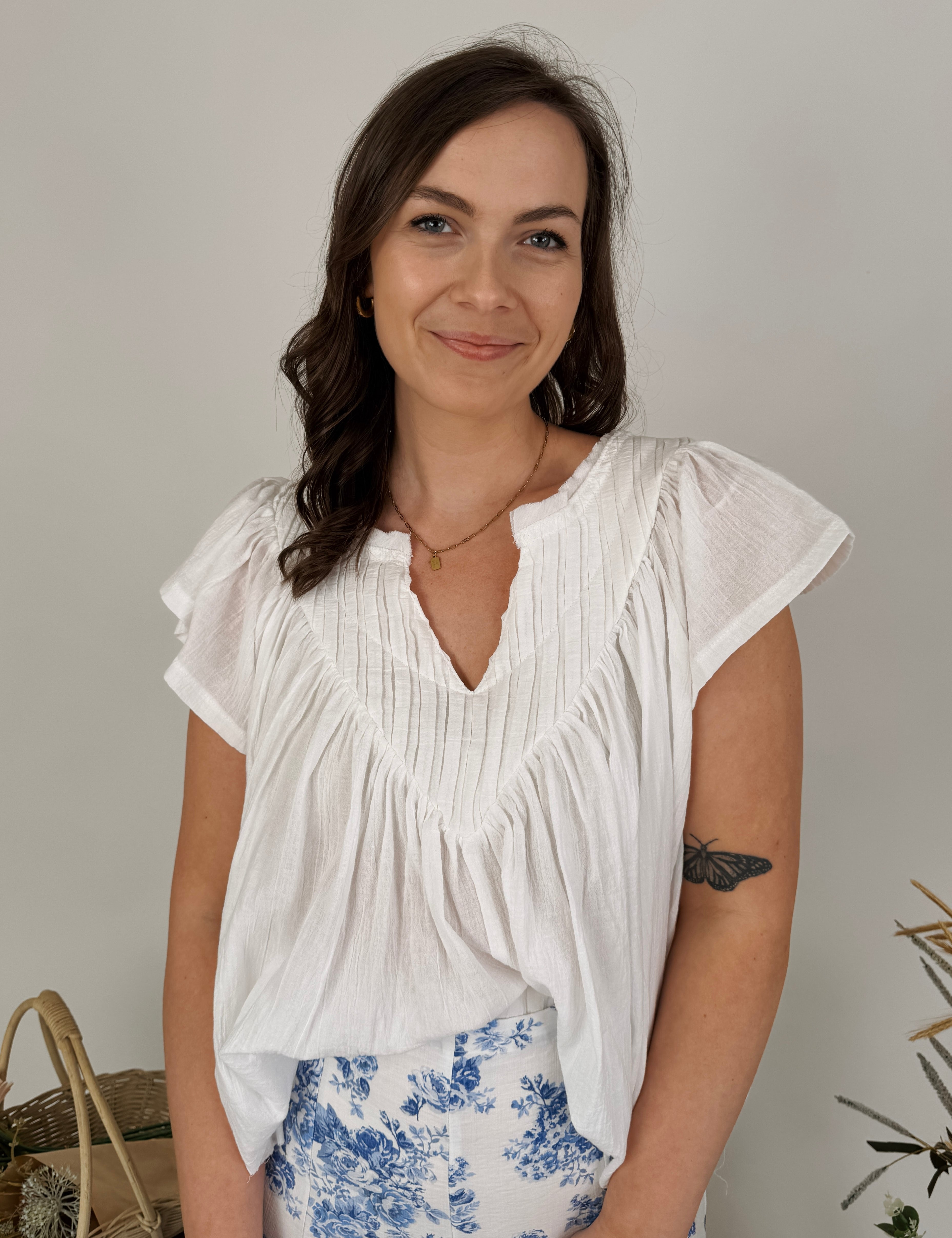 Vanna Pleated Blouse