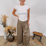 Daphne Satin Wide Leg Pants