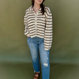 Sami Stripe Button Up Cardigan