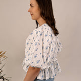 She's A Keeper Floral Bow Tied Crop Top