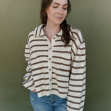 Sami Stripe Button Up Cardigan